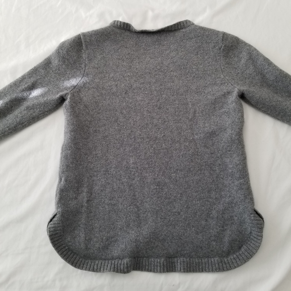 Toad&Co 100% LampsWool Girl Crew Neck Sweater Pullover Gray Charcoal Size M - Picture 6 of 10